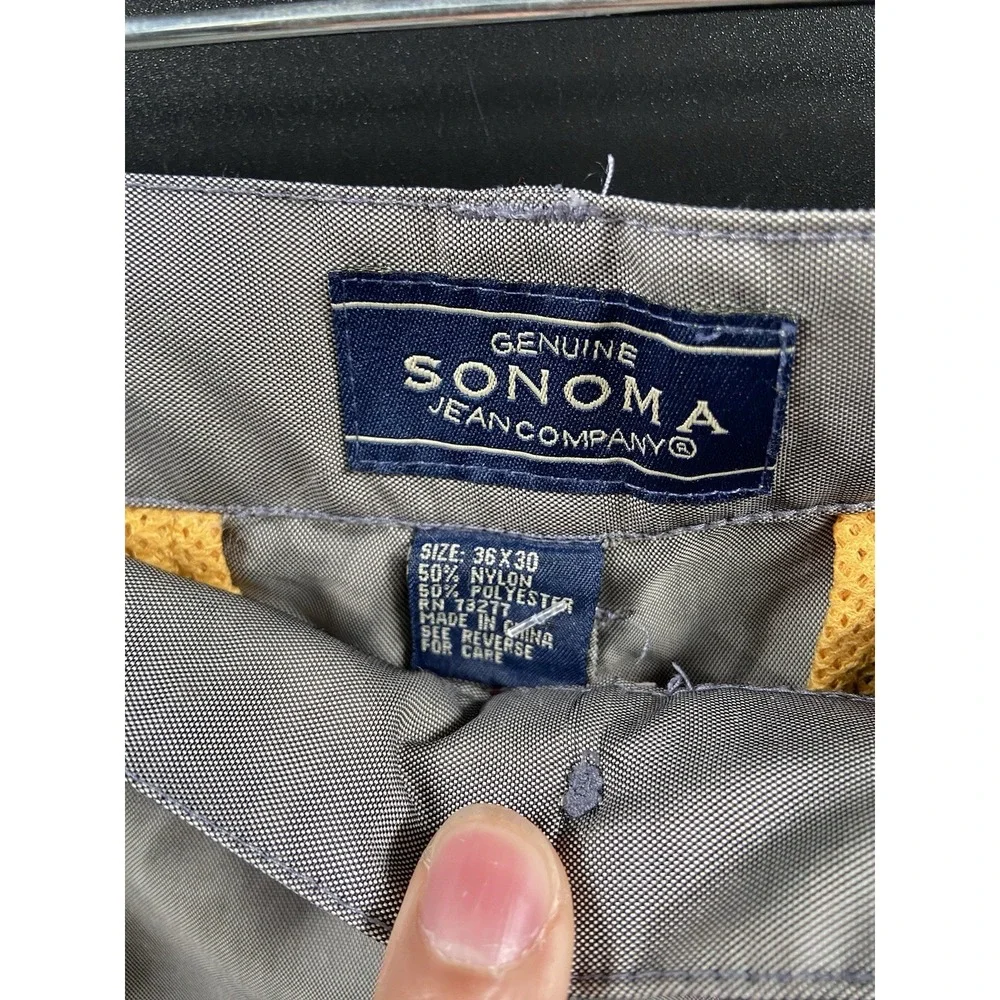 Sonoma‎ Men's Cargo Hiking Pants Casual Nylon Detachable Zip Legs Trousers 36x30